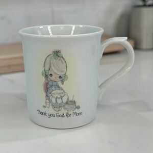 VTG 1984 Precious Moments Thank You God For Mom Mug Enesco Korea Coffee Cup Gift